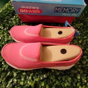 Skechers Women's GoWalk Memory Foam Pink Sneakers